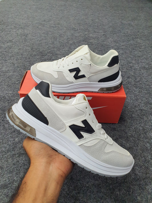 Cream & Black Sneakers